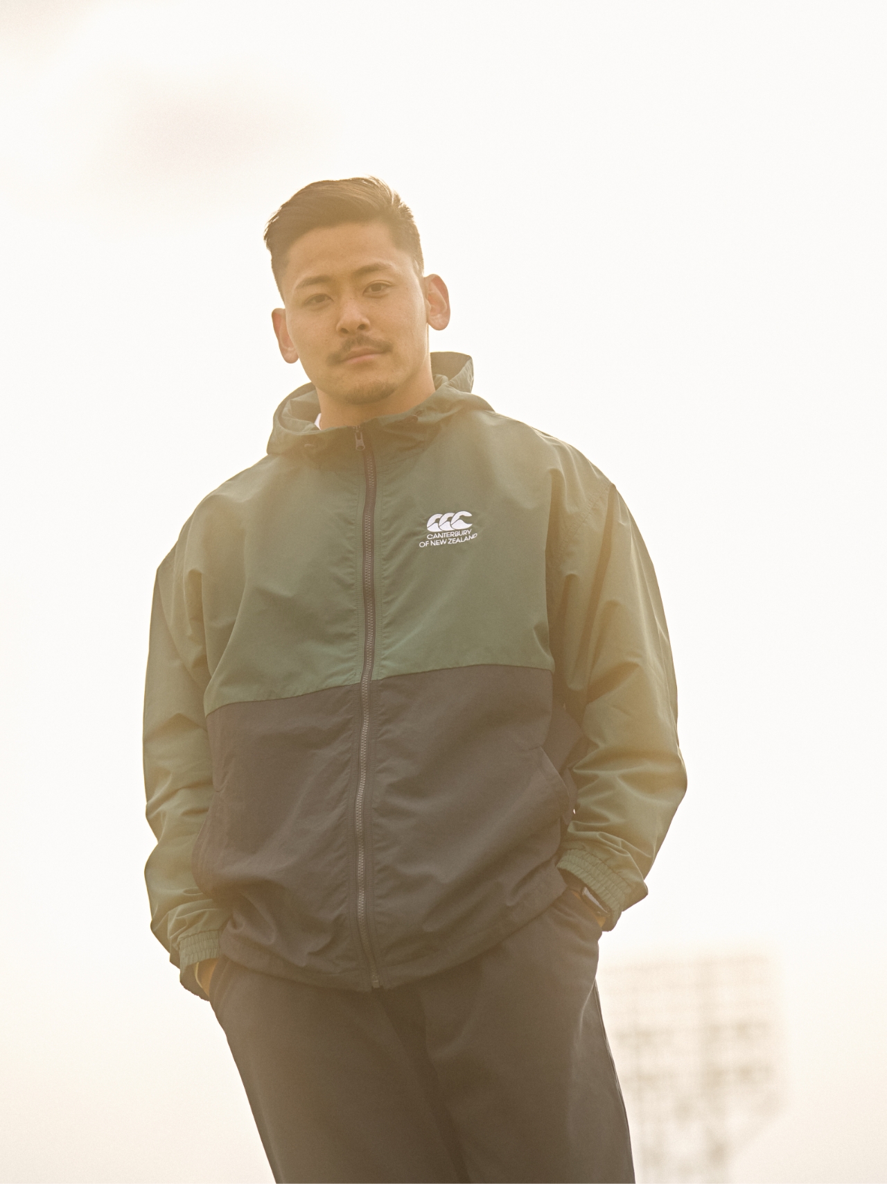 RUGBY SHELL ZIP HOODY,RUGGER PANTS