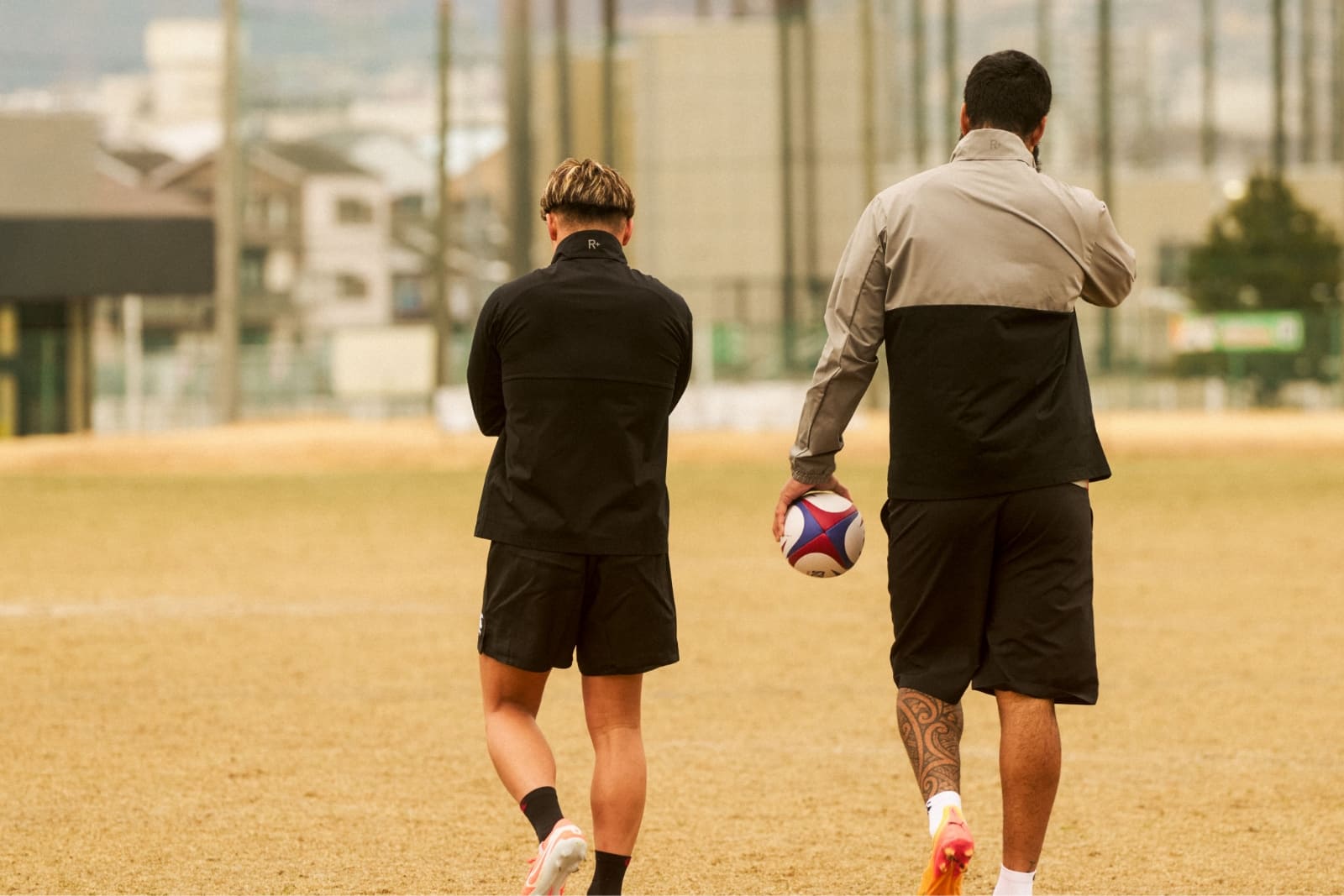 (LEFT)R+ DUAL JACKET,RUGBY SHORTS(LONG) (RIGHT)R+ DUAL JACKET,PRACTICE LONG SHORTS