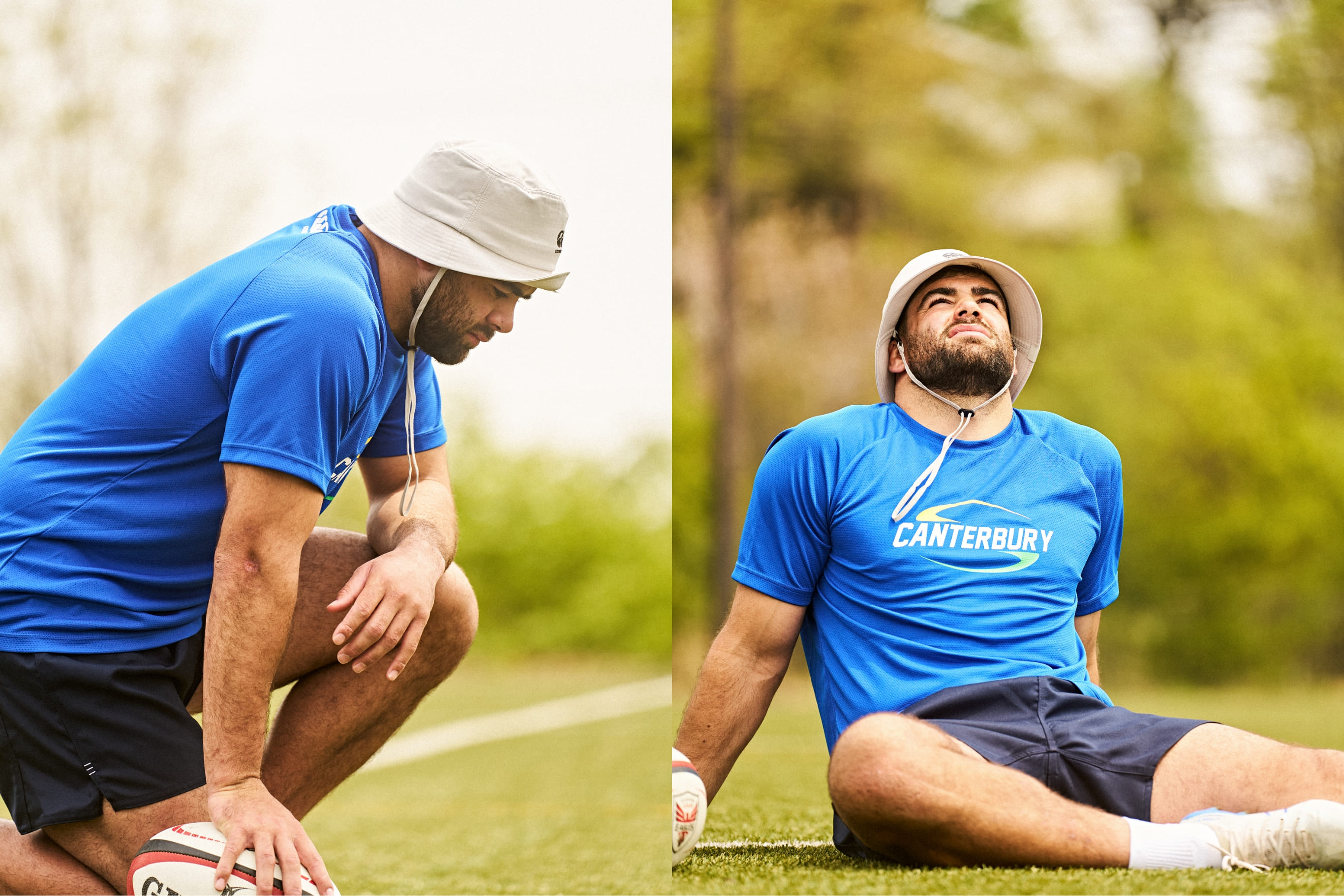 TRAINING TEE,RUGBY SHORTS(LONG),GRIP SOCKS,R+ DUAL SPORTS HAT