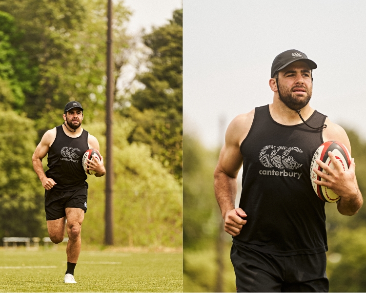 TRAINING TANKTOP,RUGBY SHORTS(LONG),GRIP SOCKS,R+ DUAL SPORTS CAP