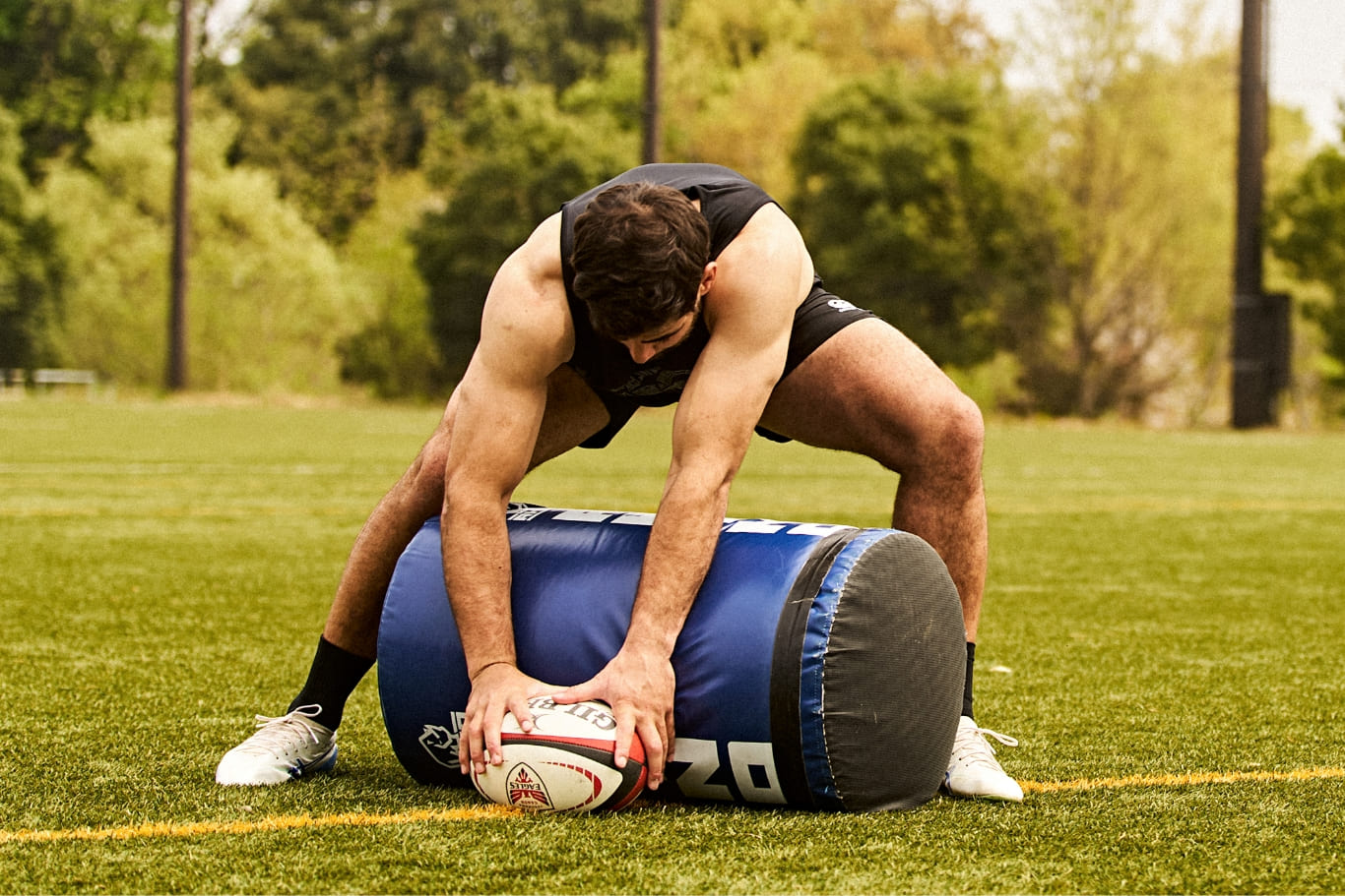 TRAINING TANKTOP,RUGBY SHORTS(LONG),GRIP SOCKS,R+ DUAL SPORTS CAP