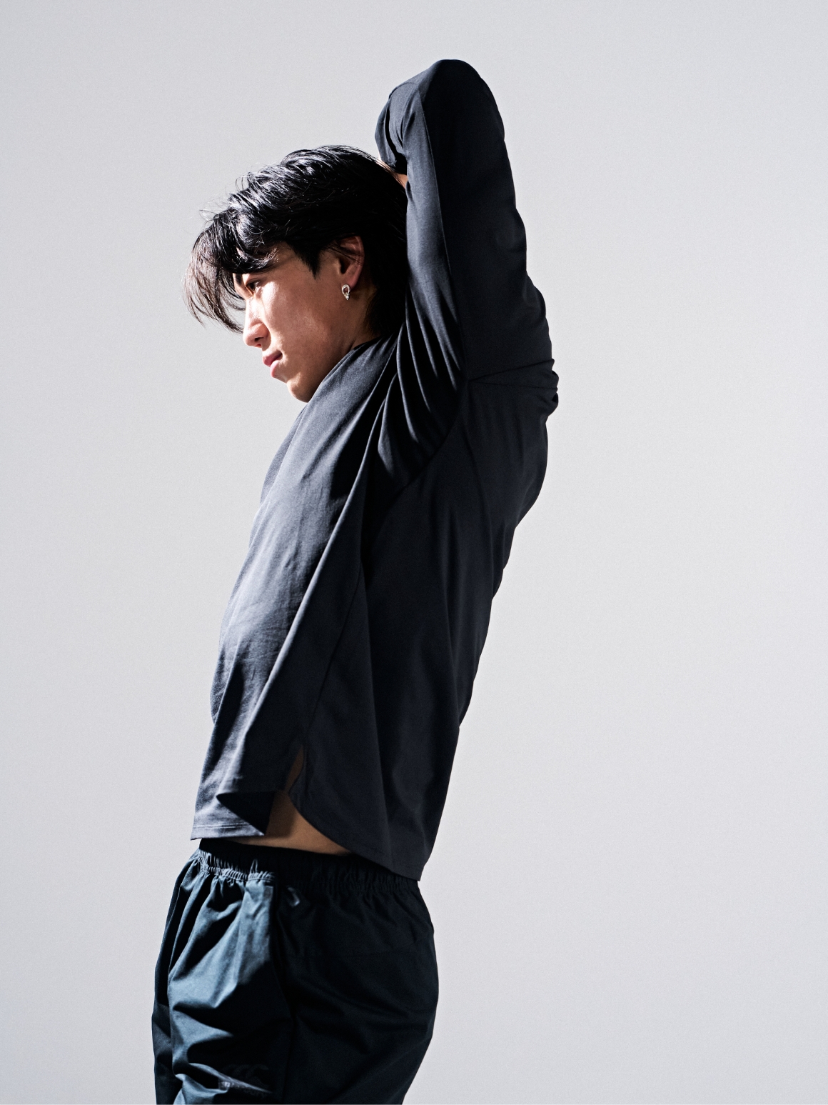 [TOPS] R+ L/S MULTI ACTIVE TEE,[BOTTOMS] R+ DUAL SHORTS