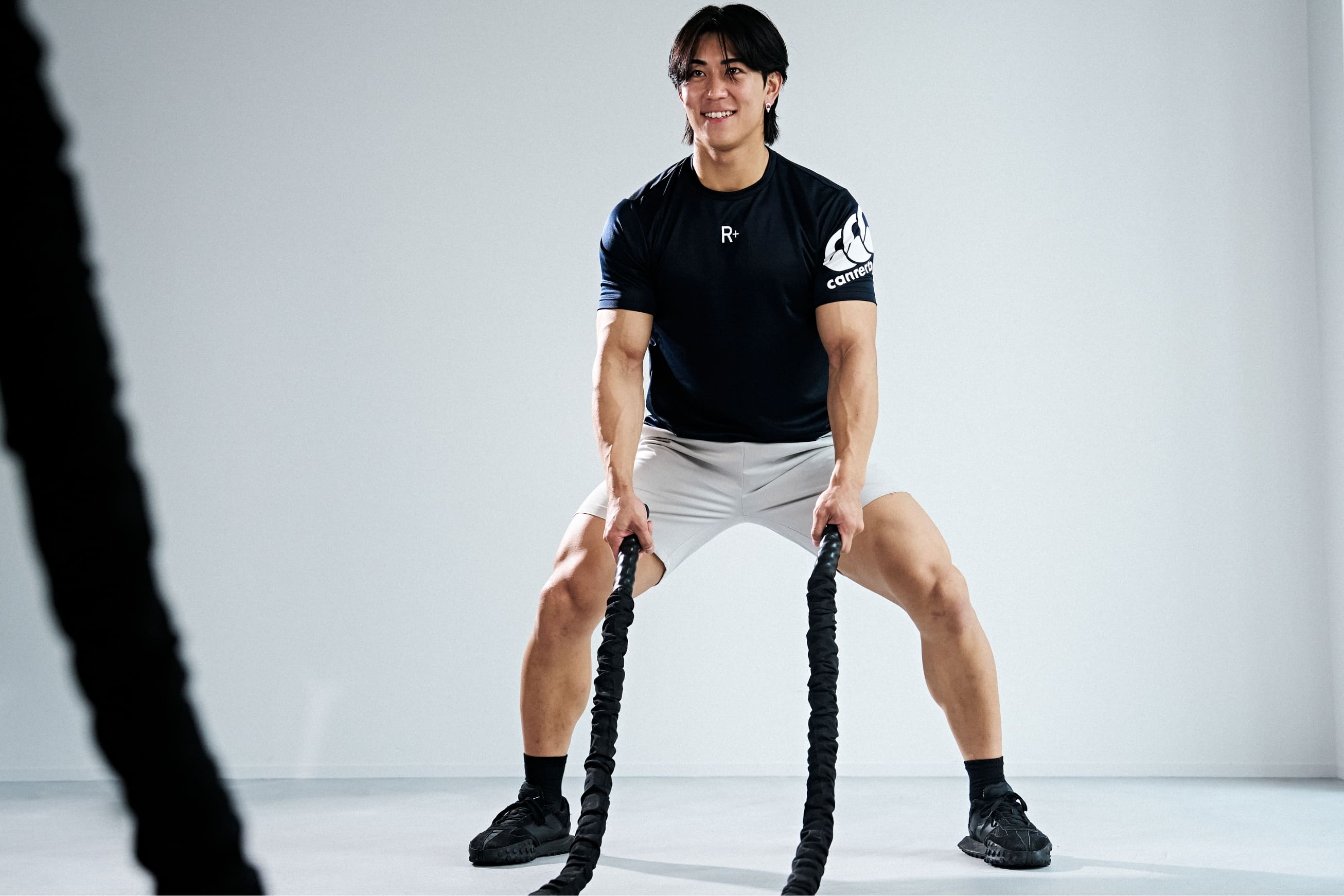 [TOPS] R+ FLEXCOOL CONTROL TEE,[BOTTOMS] R+ DUAL SHORTS