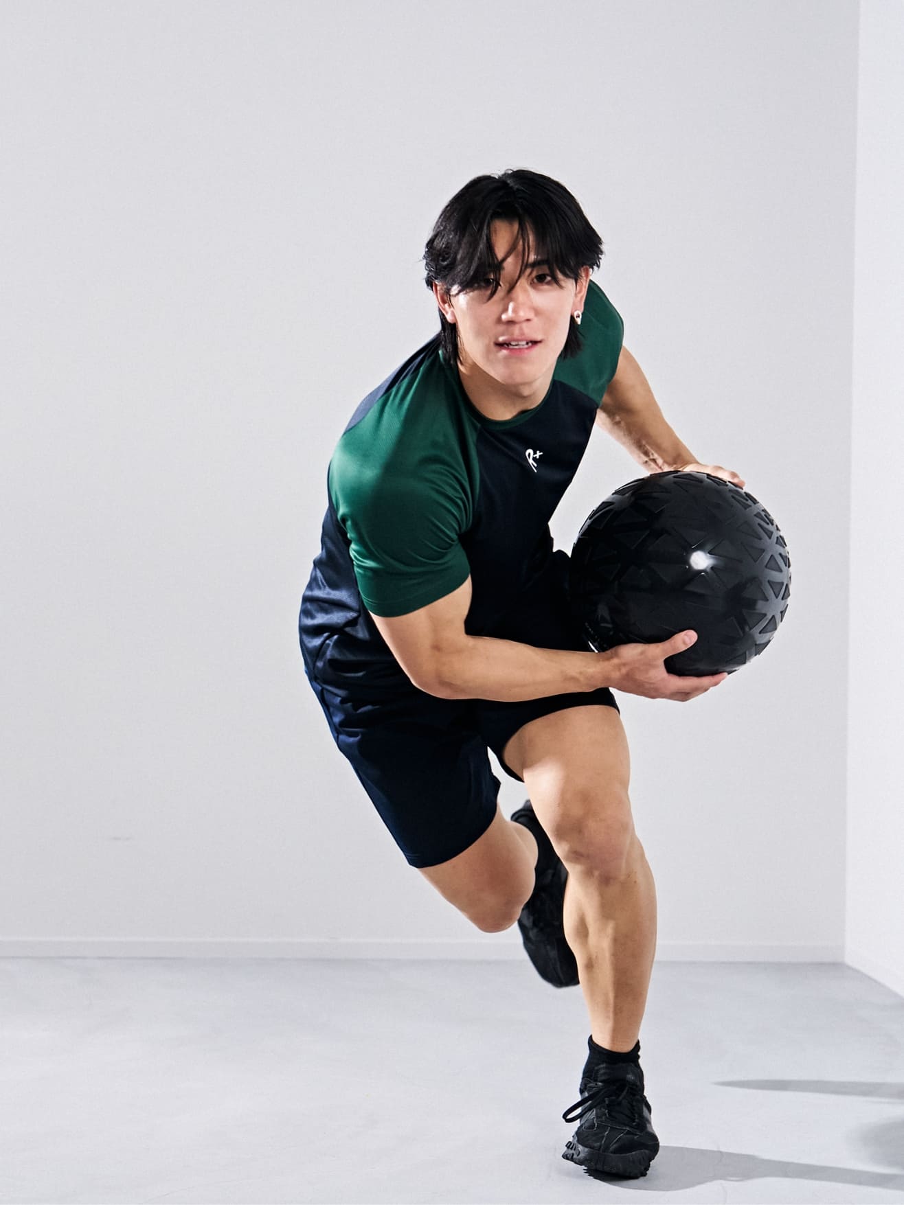 [TOPS] R+ FLEXCOOL CONTROL TEE,[BOTTOMS] R+ DUAL SHORTS