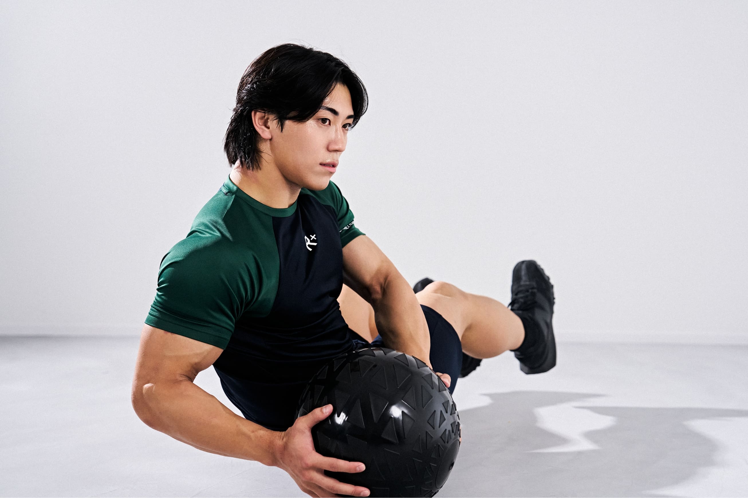 [TOPS] R+ FLEXCOOL CONTROL TEE,[BOTTOMS] R+ DUAL SHORTS